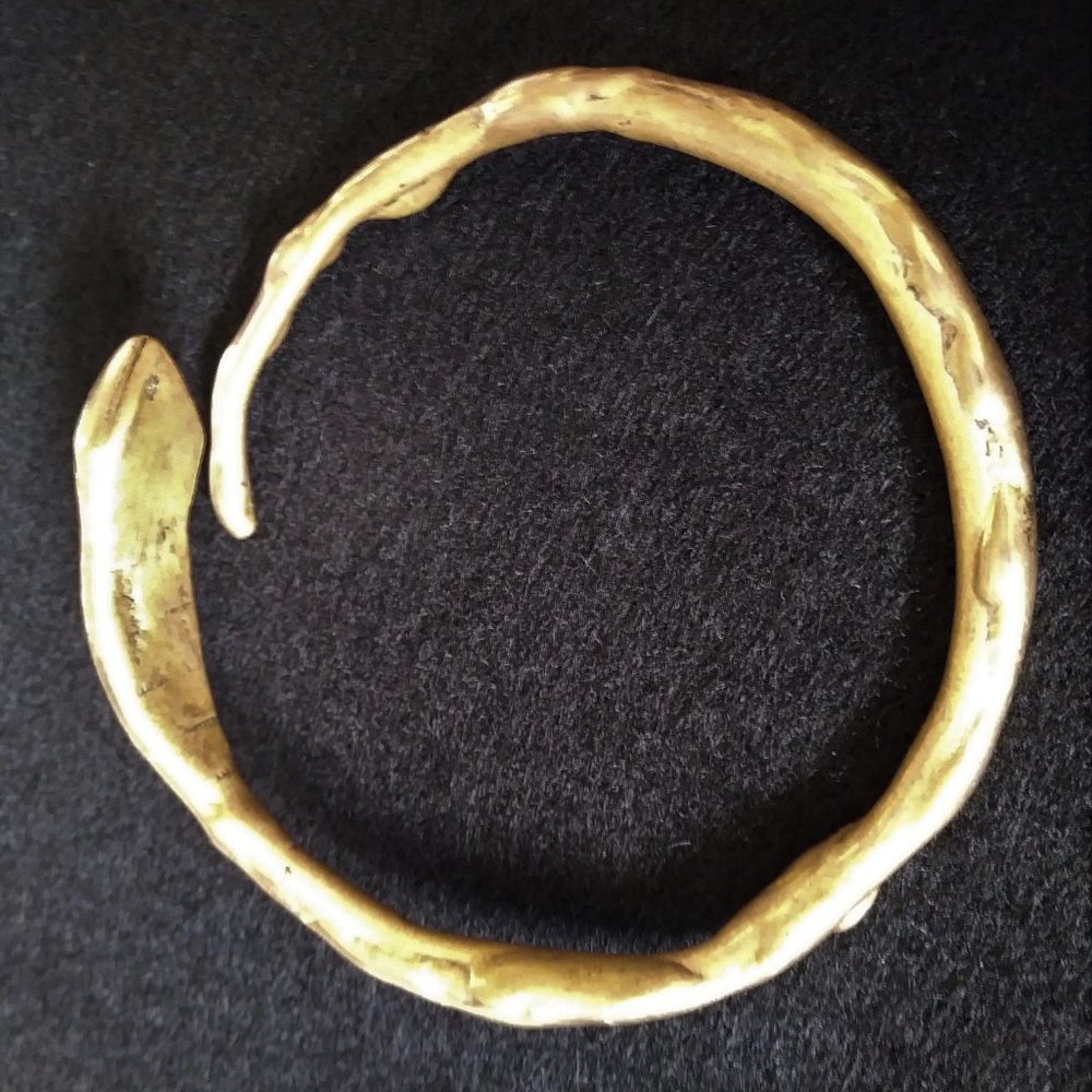 Vintage Snake Armlet - Solid Brass - image 3